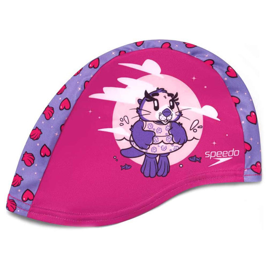 Speedo Παιδικό σκουφάκι κολύμβησης Printed Polyester Cap Speedo Παιδικό σκουφάκι κολύμβησης Printed Polyester Cap